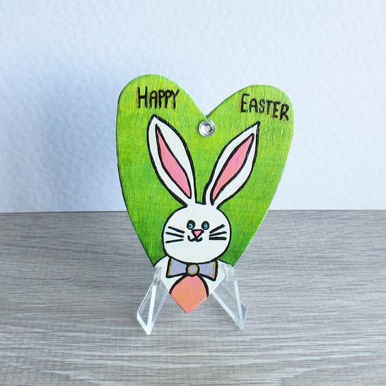 Easter decoration, Easter ornament, heart, Easter bunny, lilac.