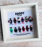 Dad Daddy Superhero Marvel Minifigures Frame - Image 2