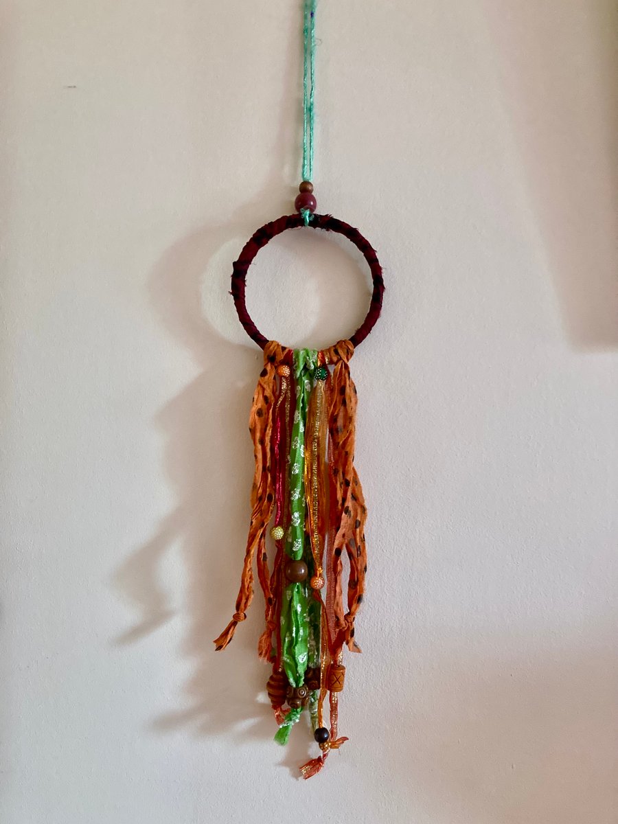 Pretty braids and beads hanging decoration
