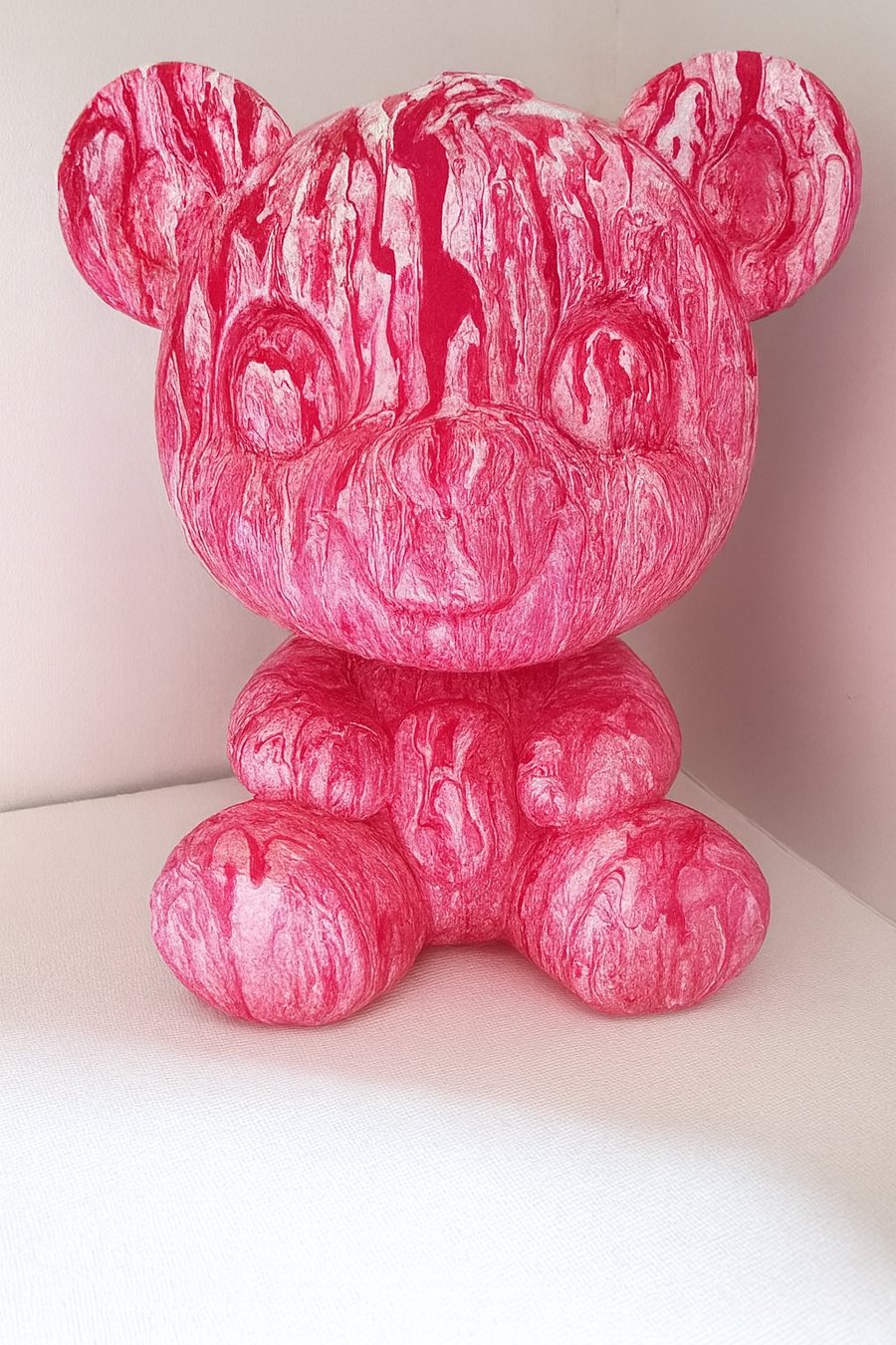 Hand Poured Acrylic Fluid Art Bear