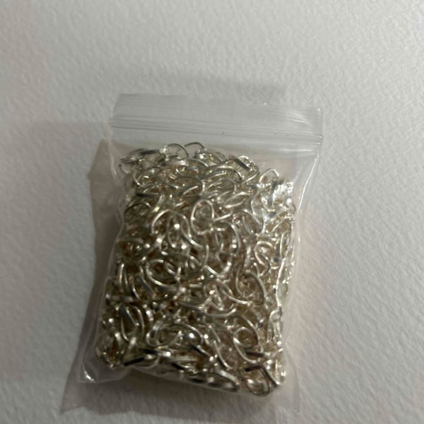 Silver chain for jewellery making (f2)