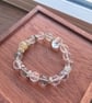 Green Phantom Quartz & Clear Quartz Bracelet - Image 7