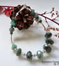 Artisan Natural Emerald Sterling Silver Bracelet - Image 2
