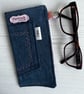 Upcycled Denim Glasses Case