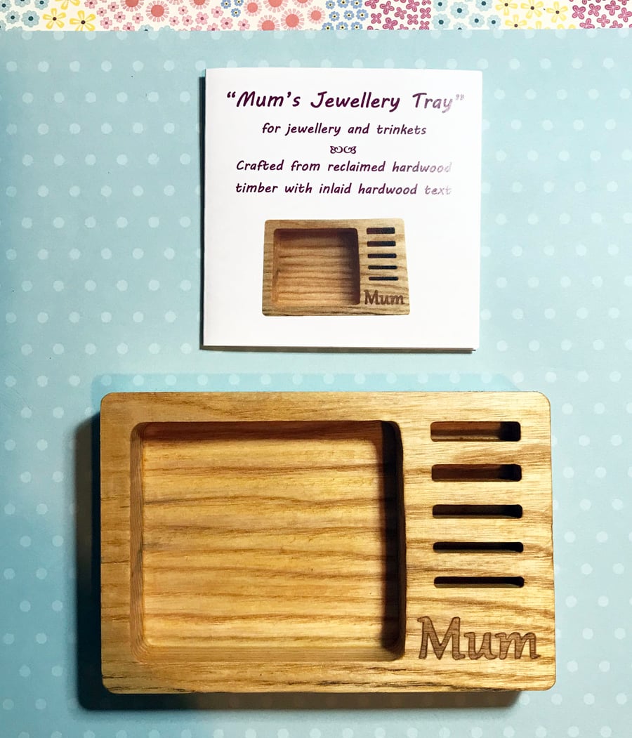 Wooden Trinket Tray - a Present for Mum