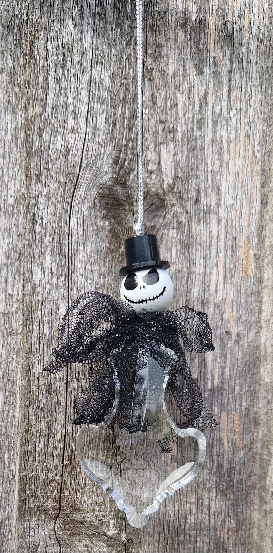 Crystal Glass Christmas Jack O Lantern Pumpkin Halloween Ornament