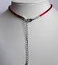 Red Disc & Silver Fangs Pendant  - Image 4