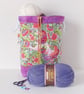 Project bag, drawstring bag, unicorns, floral - Image 8