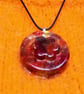 Stained Glass Resin Multicoloured Round Pendant - Image 4