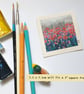Miniature landscape painting - A patch of red poppies - Image 6
