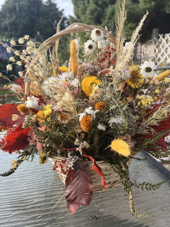 Autumn Flower Basket