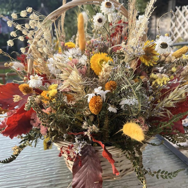 Autumn Flower Basket