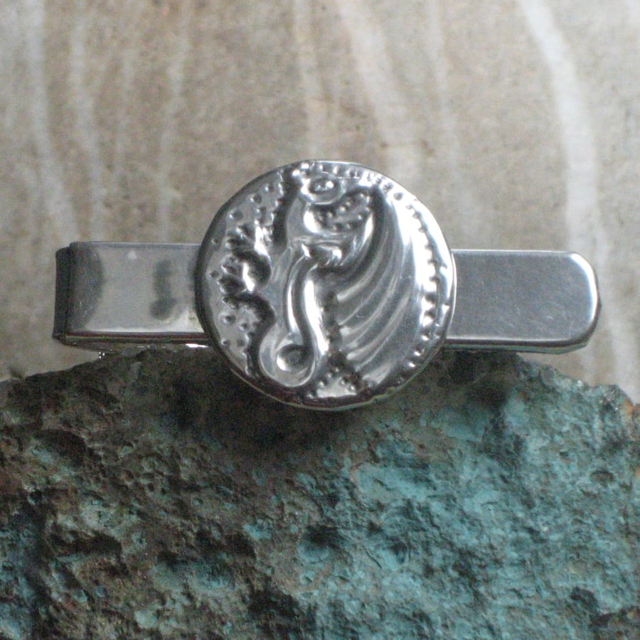 Half Price Sale! Tie Clip, Dragon Design 