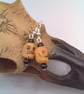 Halloween Bone Skull And Black Bead Earrings, Halloween Earrings, Gift for Her - Image 3