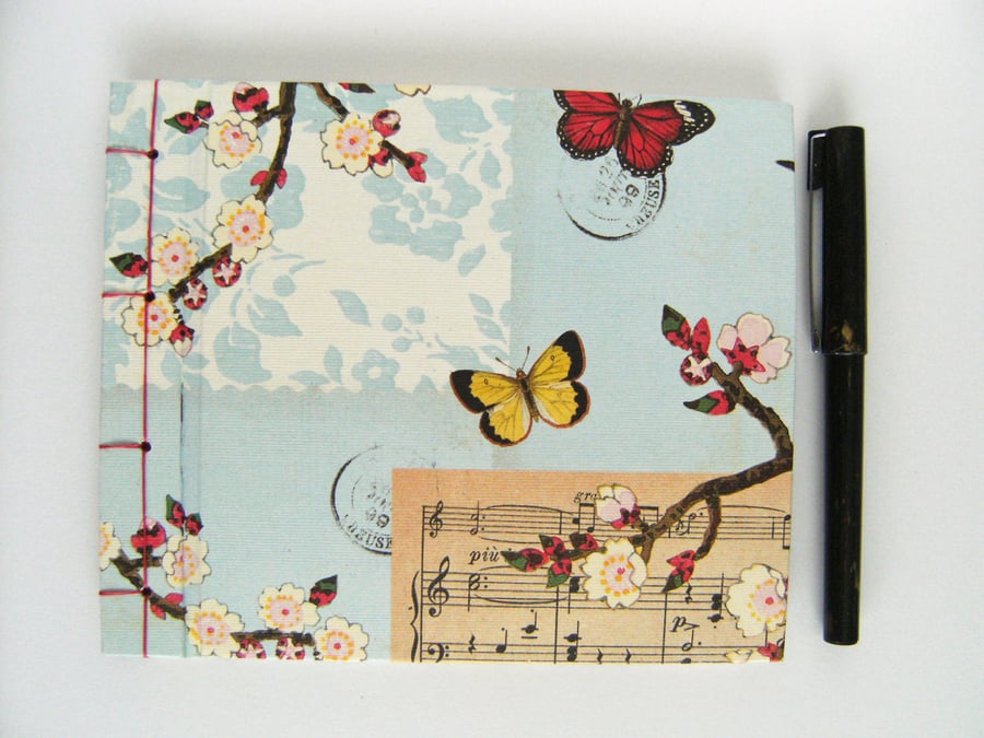 Guest Book Little Butterflies Hand Bound Book