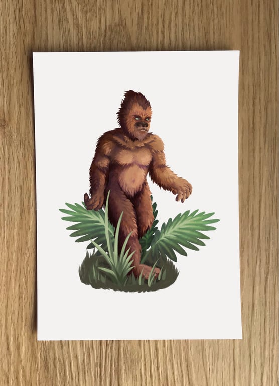 Cryptid Creature A6 Post Card (White Background)