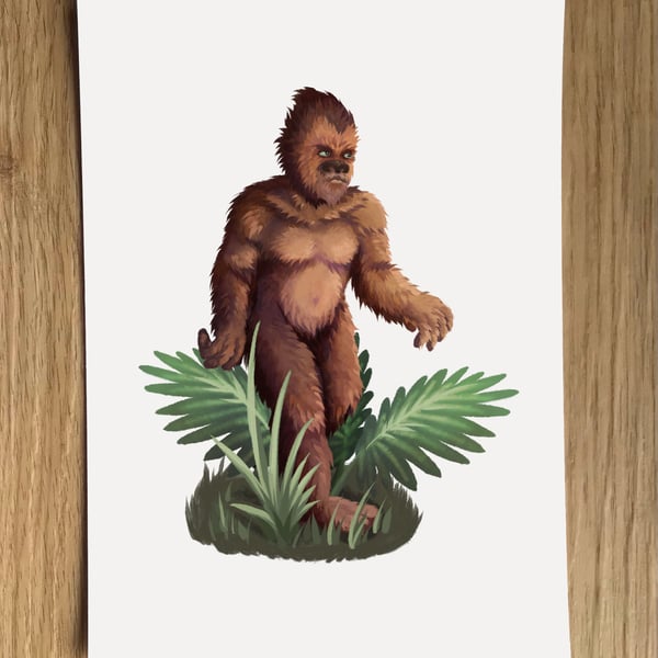 Cryptid Creature A6 Post Card (White Background)