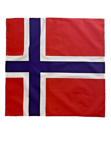 23" x 23" 59 x 59 cm Norway Norwegian Flag Bandana Head Scarf Neck Tie