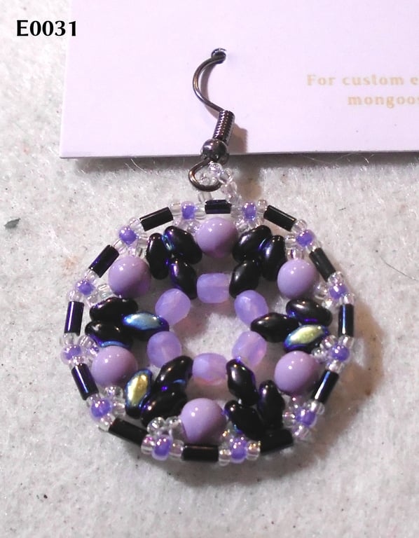 1920s-style bead earrings (customisable)