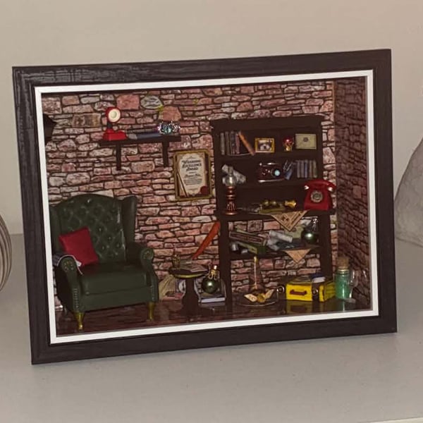 Wizards Study Miniature Diorama