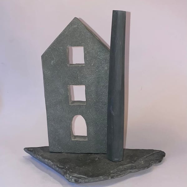 Cornish engine house on stone base (Large)