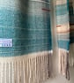 Mulgrave Handwoven Herringbone Lambswool Scarf- Buff - Image 4
