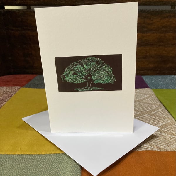 Trees - Green Greeting Card