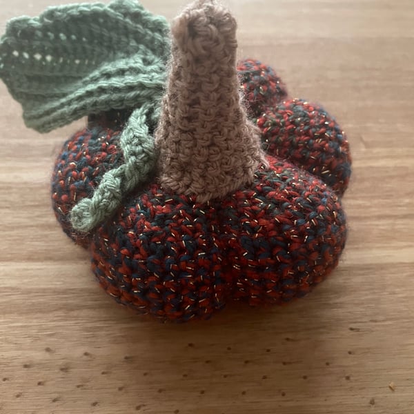 Crocheted pumpkin medium