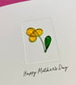 Mother's Day Card - Easter Card - Birthday Card - Thank you Card - Wire Rose - Image 2