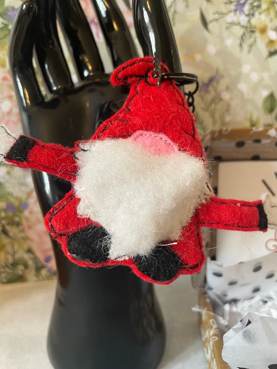 Pocket Hugs – Emotional Support,Gift, keyring, bag tag, Gnome  