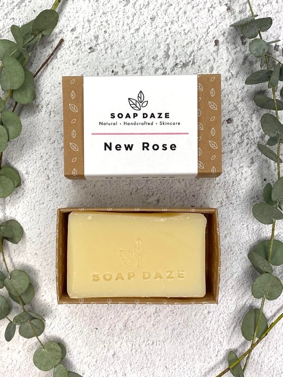 New Rose soap, vegan, handmade, natural, zero waste, eco friendly, bar soap. 