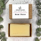 New Rose soap, vegan, handmade, natural, zero waste, eco friendly, bar soap. 