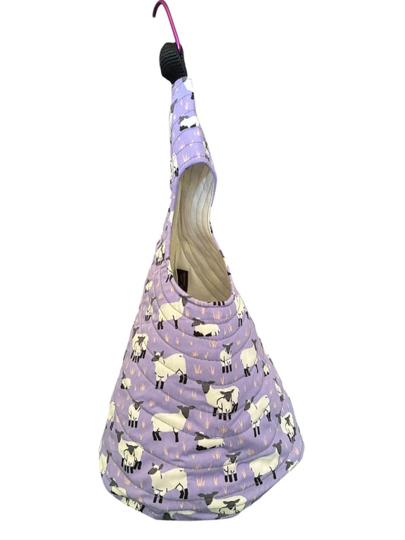 The Nest for Spinning and Weaving - Sheep on Lilac