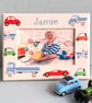 Jolly Transport Motifs, Child's Personalised Photo-Frame. - Image 1