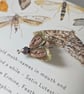 Handmade Brass and Bronze Moth Brooch with Freshwater Pearl - Image 7