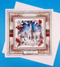 Christmas Card, Large, 3d, Handmade, Wife, Husband, Parents