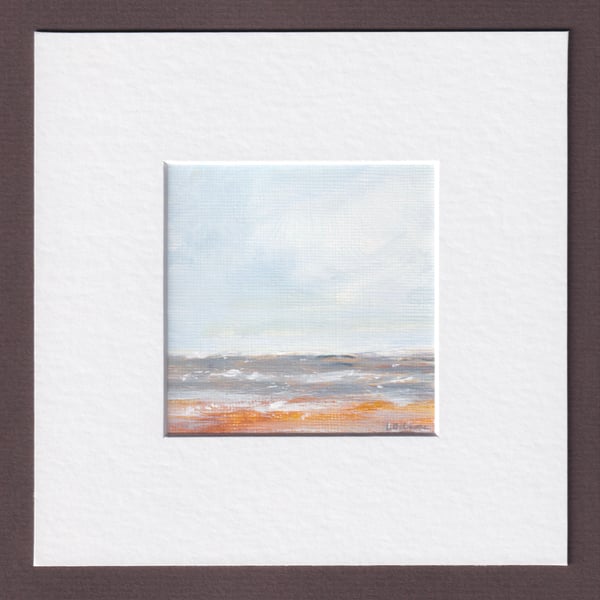 Incoming tide - acrylic miniature painting