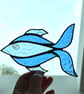 Stained Glass Funky Fish Suncatcher - Handmade Window Decoration - Image 3