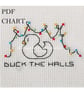 Duck the Halls Christmas Cross Stitch Digital Download PDF Chart - Image 1