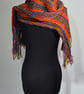 21.Handspun and Handwoven Statement Long  Scarf in Merino Wool. - Image 2