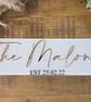Personalised Wedding Day Gift- Newlyweds sign, top table 