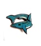 Jaws inspired 'You're gonna need a boat' blue Shark Brooch by EllyMental - Image 1
