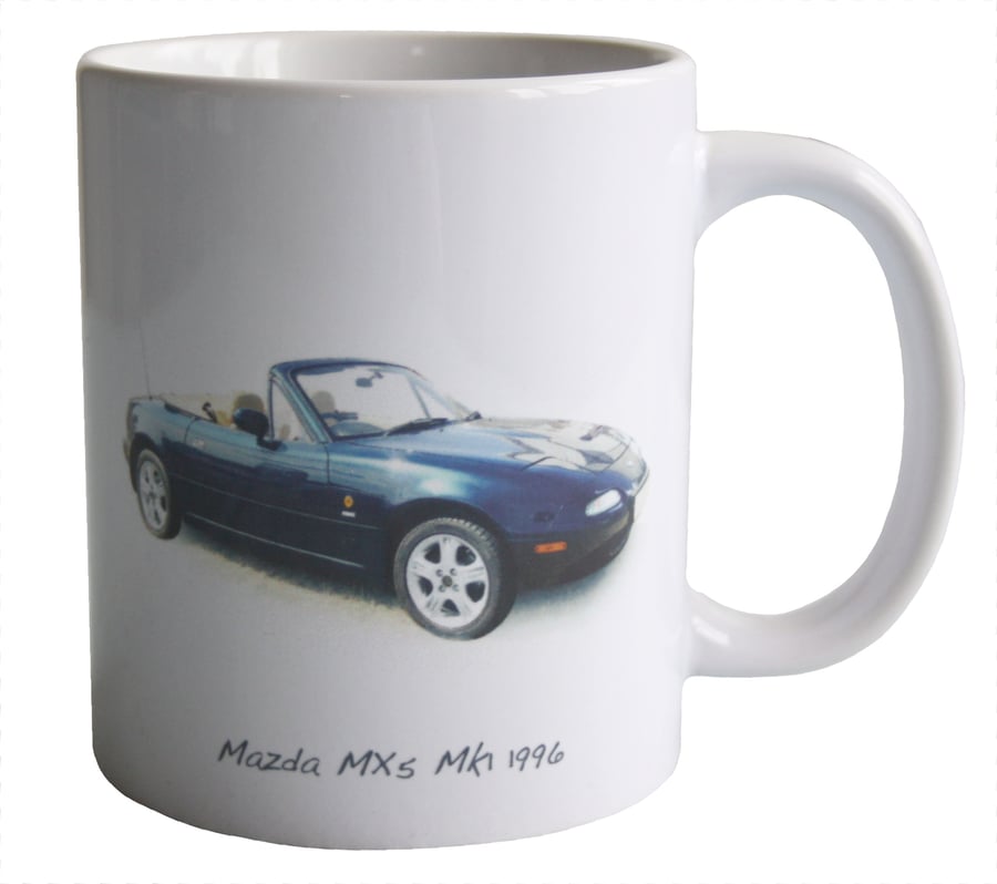Mazda MX-5 Mk1 1996 - 11oz Ceramic Mug for Japanese sports car fan