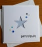 Star Aperture Birthday Card - Blue 