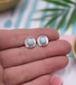 Silver Earrings with Blue Larimar Stone - Handmade Gift Jewellery for Everyday - Image 5