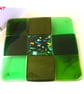 Fused Glass Trivet Green Trivet 16cm 032 - Image 3