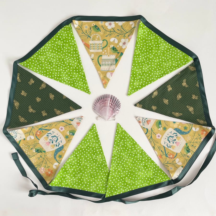 Spring bunting - large - reversible 