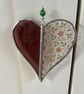 Stained Glass Two Tone Heart Suncatcher Decoration  - Image 2