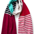 Striped and blocked Big Scarf