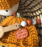 Marshmallow Mugs AUTUMN fall Golden Pumpkin & garland F246 - Image 4